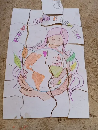 dibujo infantil: 'Opción por el cuidado de la Madre Tierra'